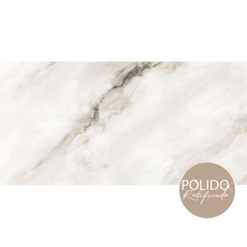 PISO SEMIGRES POLIDO 60X120 GRAN BELLINGHAM CERAMICA FORMIGRES - CX 2,16M²