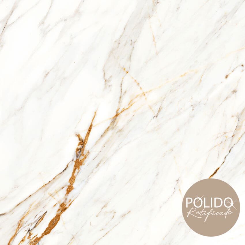 PISO SEMIGRES POLIDO 66X66 ORO CERAMICA FORMIGRES - CX 2,18 M²