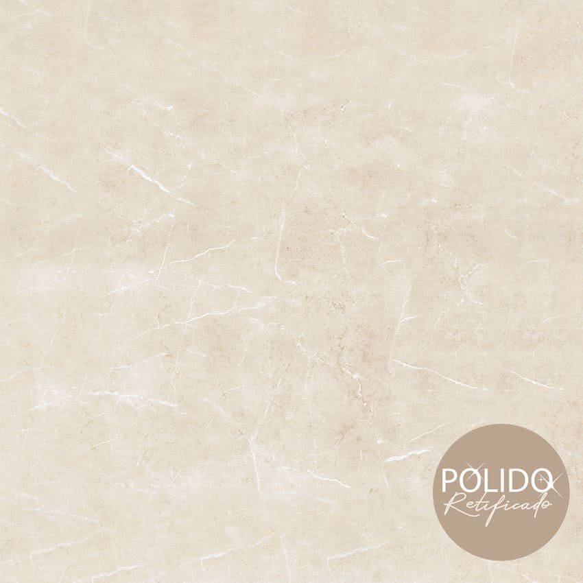 PISO SEMIGRES POLIDO 88X88 PERSA BEGE - CERAMICA FORMIGRES - CX 2,27 M²