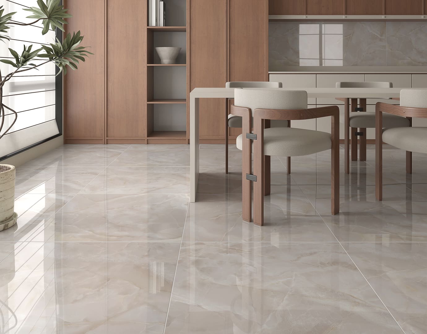 PISO SEMIGRES POLIDO 81X81 ONIX CRISTAL CERAMICA FORMIGRES – CX 1,97 M² - Imagem 4