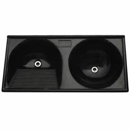 TANQUE PRETO ABSOLUTO MARMOFIBRA DUPLO 112X53 - DECORALITA