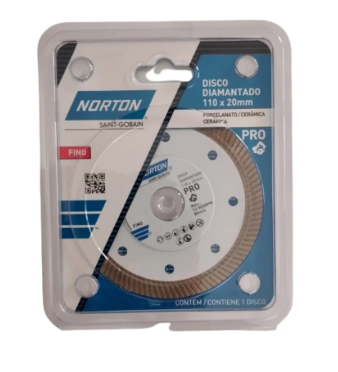 DISCO DE CORTE DIAMANTADO PARA PORCELANATO - NORTON