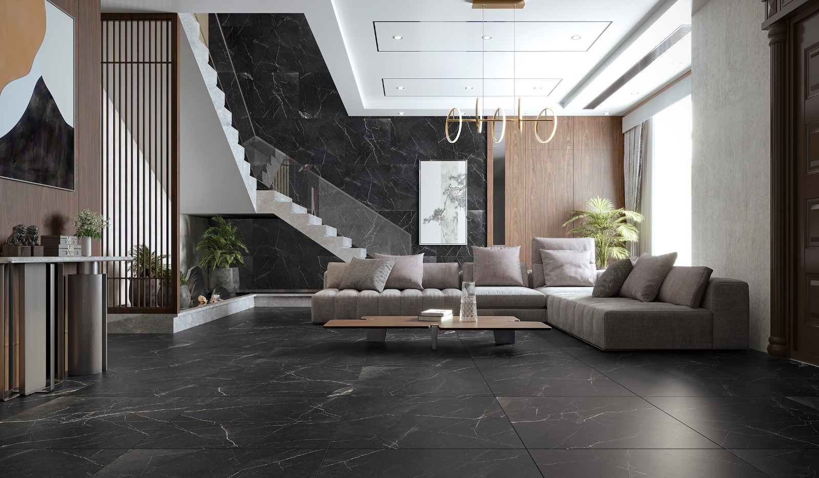 PORCELANATO SUPREME BLACK MATE 76X76 - DORA CX 1,73M² - Imagem 4