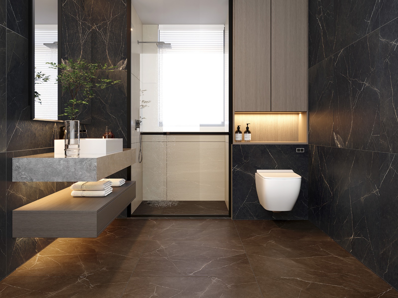 PORCELANATO SUPREME BLACK MATE 76X76 - DORA CX 1,73M² - Imagem 3