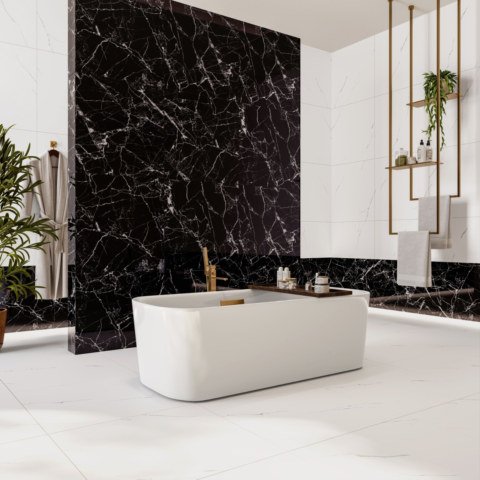PORCELANATO CARRARA HYPER WHITE 85X85 - DORA CX 2,15M² - Imagem 2