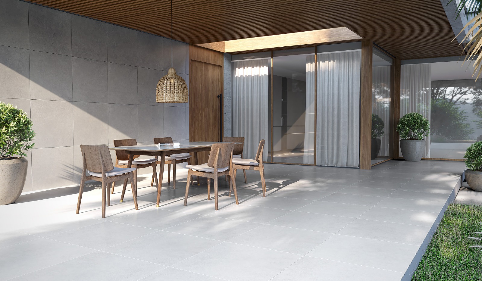 PORCELANATO CHROMA GREY MATE 76X76 - DORA CX 1,73M² - Imagem 2