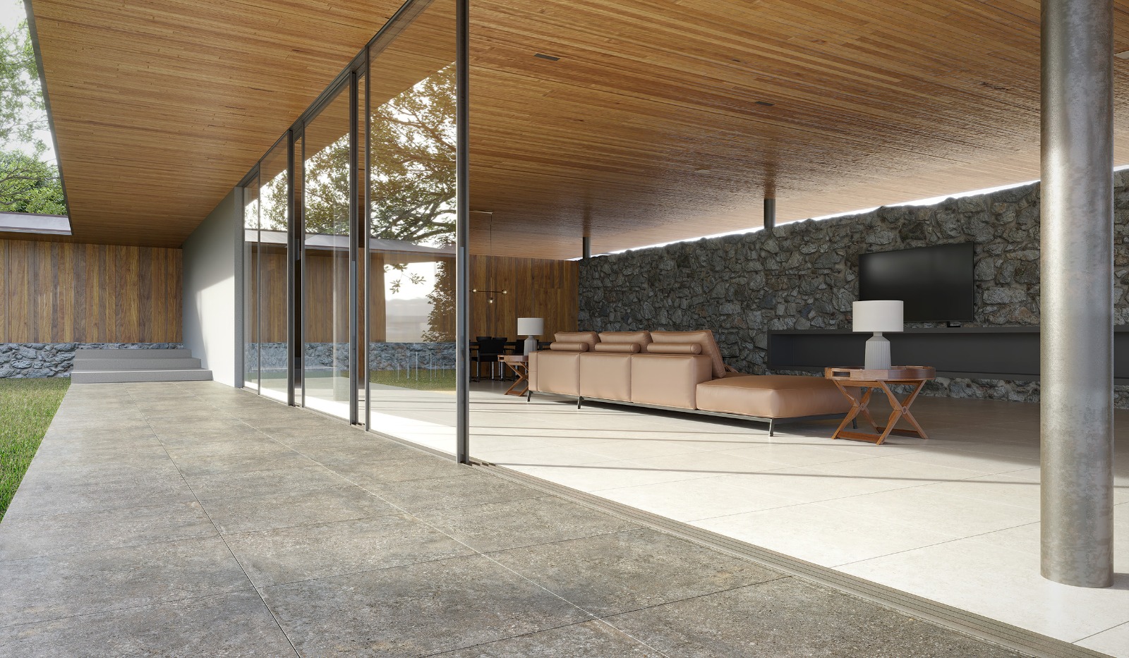 PORCELANATO CHROMA BONE MATE 76X76 - DORA CX 1,73M² - Imagem 2