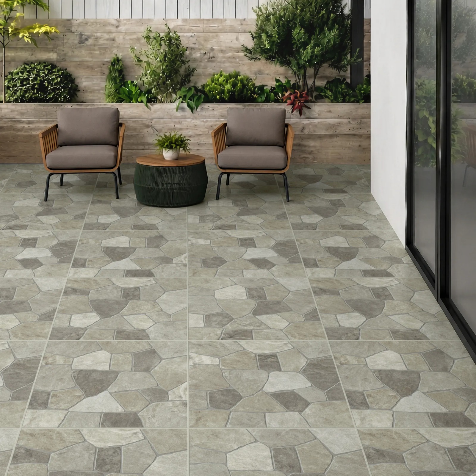 SEMIGRES AMBAR MUSGO GRANILHADO 81X81- CERAMICA FORMIGRES CX 1,97 M² - Imagem 3