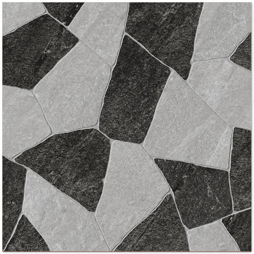 SEMIGRES OPALA NEGRO GRANILHADO 81X81- CERAMICA FORMIGRES CX 1,97 M² - Imagem 2