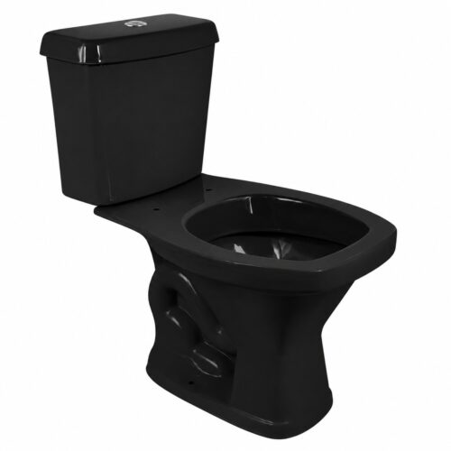 VASO SANITARIO C/ CAIXA ACOPLADA SANTA MARINA VALENTINA PRETO